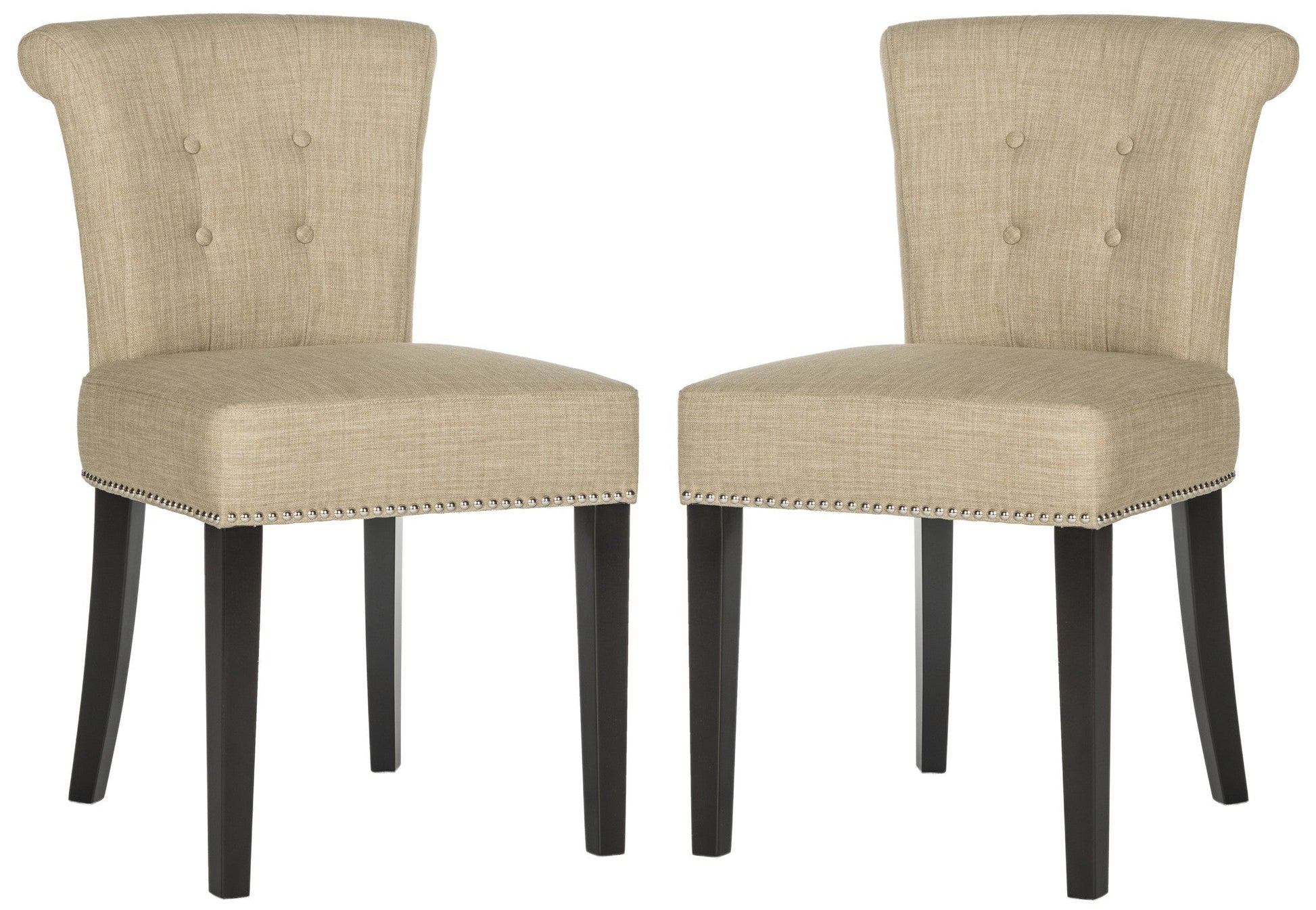 Safavieh Sinclair Ring Chair Silver Nail Heads - Set Of 2 | Dining Chairs | Modishstore - 5