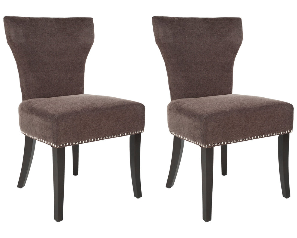 Safavieh Jappic Kd Side Chairs Silver Nail Heads - Set Of 2 | Dining Chairs | Modishstore - 1