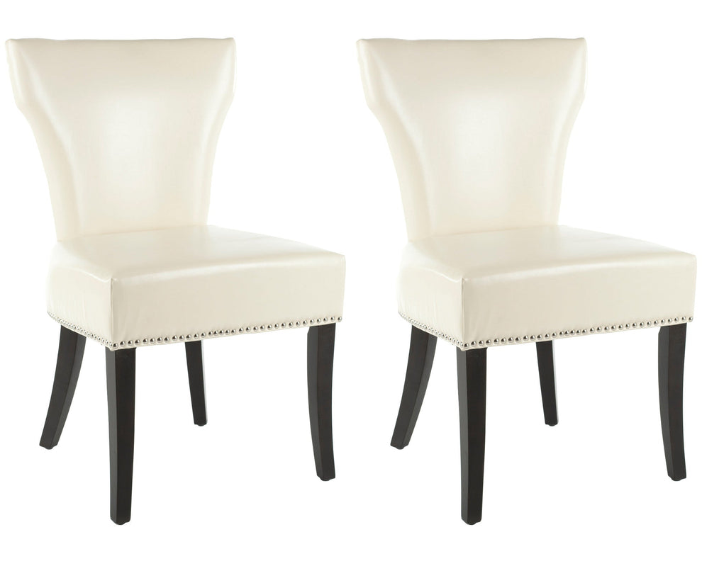 Safavieh Jappic Kd Side Chairs Silver Nail Heads - Set Of 2 | Dining Chairs | Modishstore - 2