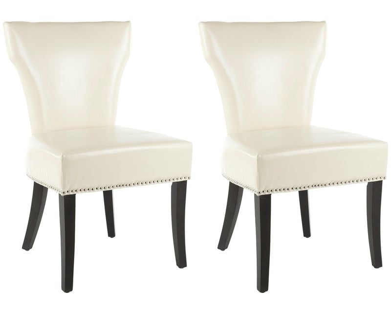Safavieh Jappic Kd Side Chairs Silver Nail Heads - Set Of 2 | Dining Chairs | Modishstore - 2