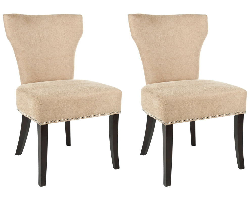 Safavieh Jappic Kd Side Chairs Silver Nail Heads - Set Of 2 | Dining Chairs | Modishstore - 5