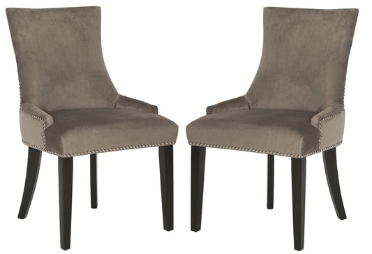 Safavieh Lester Dining Chair Nickel Nail Headd - Set Of 2 | Dining Chairs | Modishstore