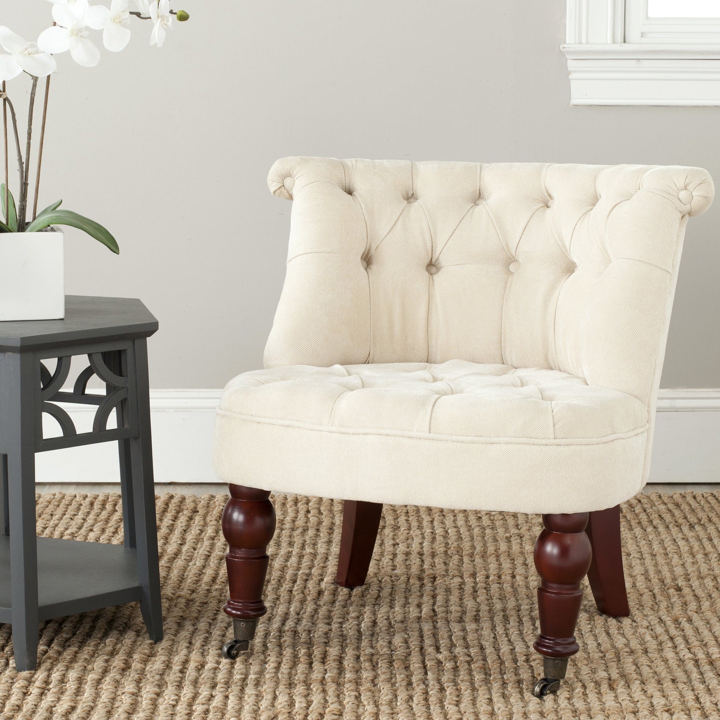 Safavieh Carlin Tufted Chair | Accent Chairs | Modishstore - 1