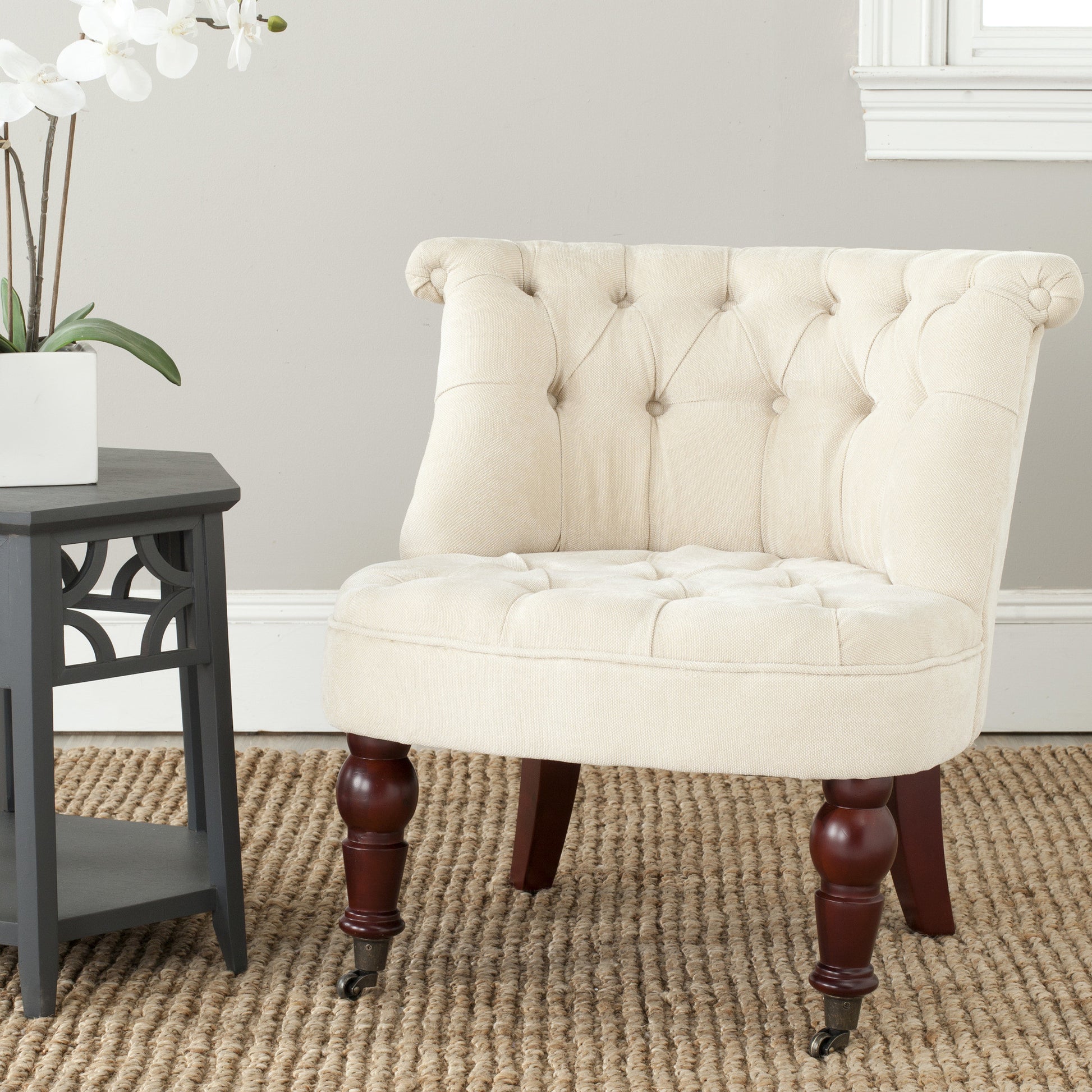 Safavieh Carlin Tufted Chair | Accent Chairs | Modishstore - 1