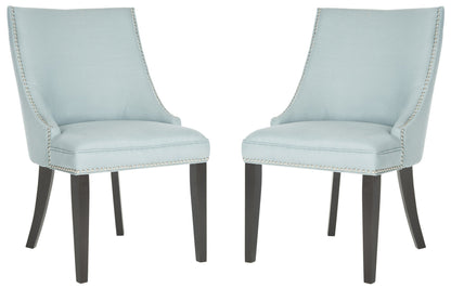 Safavieh Afton Side Chair Silver Nail Heads - Set Of 2 | Dining Chairs | Modishstore - 2