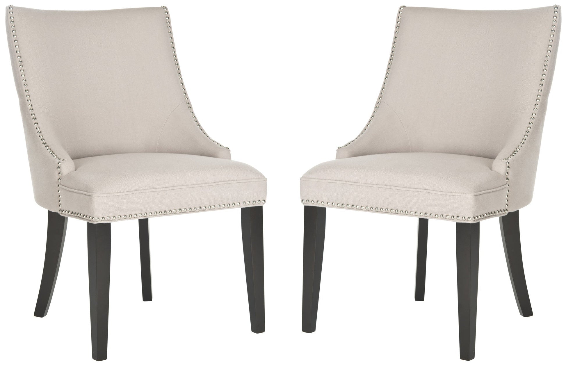Safavieh Afton Side Chair Silver Nail Heads - Set Of 2 | Dining Chairs | Modishstore - 3