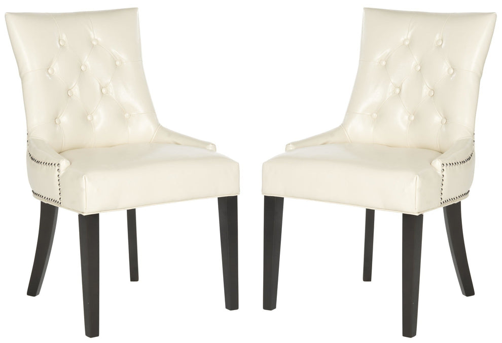 Safavieh Harlow Tufted Ring Chair Silver Nail Heads - Set Of 2 | Dining Chairs | Modishstore - 2