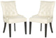 Safavieh Harlow Tufted Ring Chair Silver Nail Heads - Set Of 2 | Dining Chairs | Modishstore - 2