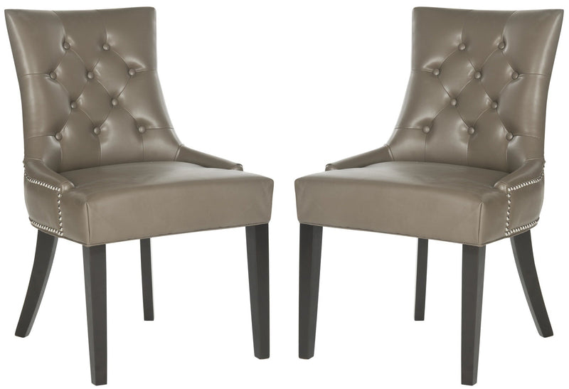 Safavieh Harlow Tufted Ring Chair Silver Nail Heads - Set Of 2 | Dining Chairs | Modishstore - 4