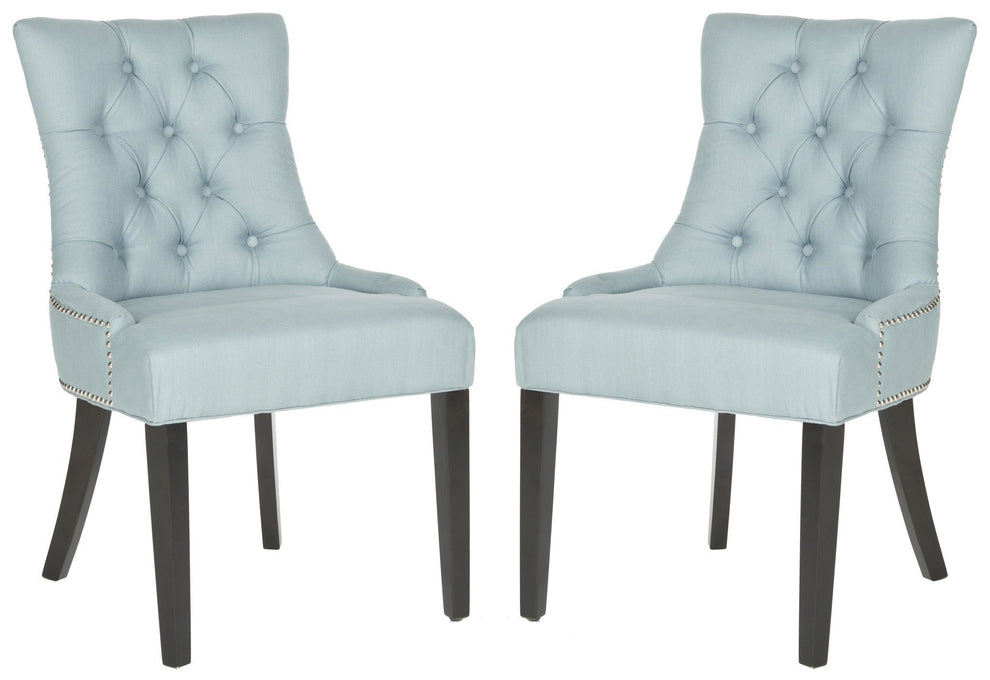 Safavieh Harlow Tufted Ring Chair Silver Nail Heads - Set Of 2 | Dining Chairs | Modishstore - 5