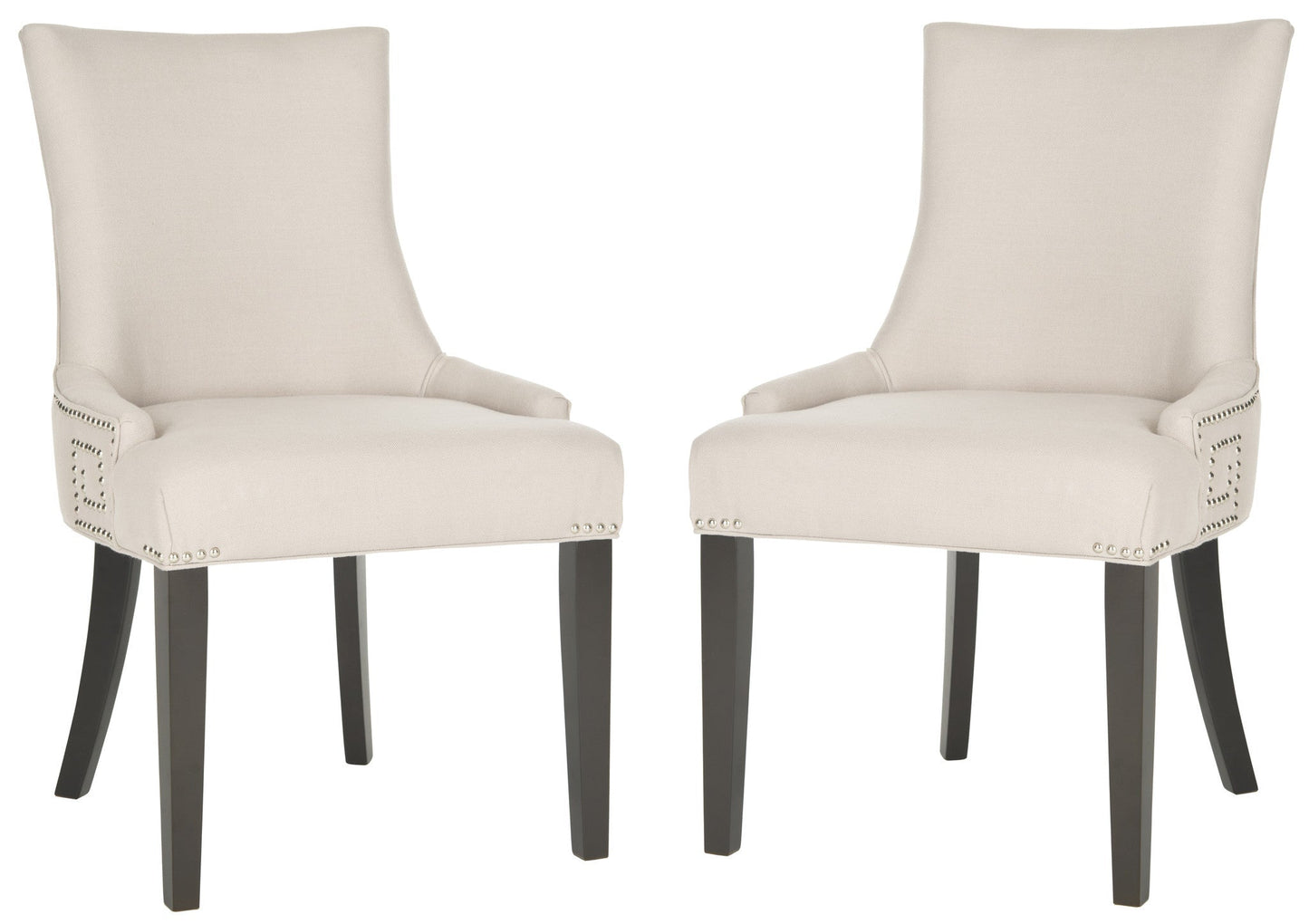 Safavieh Gretchen Side Chair Silver Nail Heads - Set Of 2 | Dining Chairs | Modishstore - 2