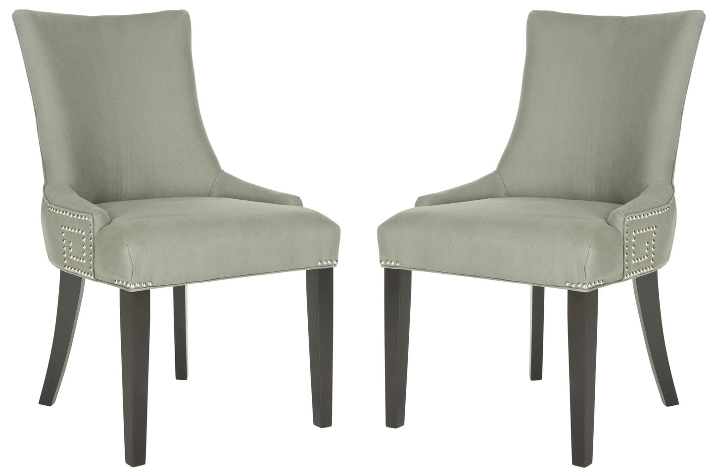 Safavieh Gretchen Side Chair Silver Nail Heads - Set Of 2 | Dining Chairs | Modishstore - 4