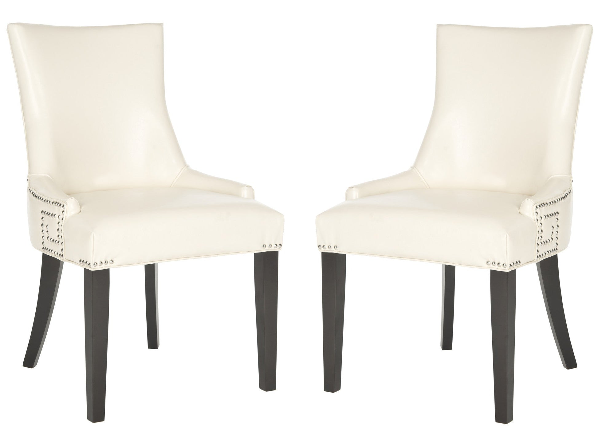 Safavieh Gretchen Side Chair Silver Nail Heads - Set Of 2 | Dining Chairs | Modishstore - 5