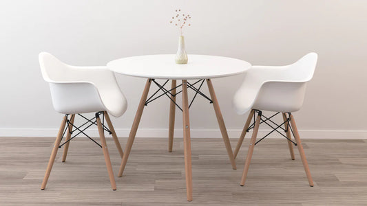 32" Round Eiffel Dining Table Set By Modholic | Dining Sets | Modishstore