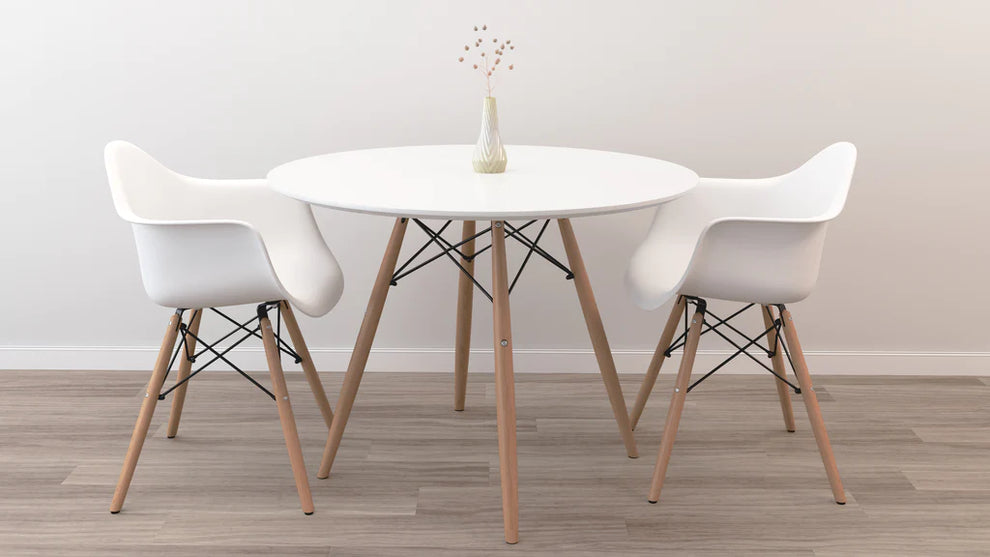 36" Round Eiffel Dining Table Set By Modholic | Dining Sets | Modishstore