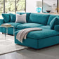 Feather 3 Seater Sectional Sofa With Ottoman By Modholic | Sectional | Modishstore - 5