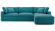 Feather 3 Seater Sectional Sofa With Ottoman By Modholic | Sectional | Modishstore - 6