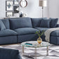 Feather 3 Seater Sectional Sofa With Ottoman By Modholic | Sectional | Modishstore
