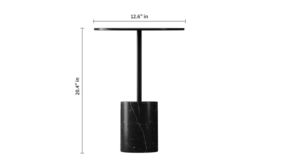 Poke Side Table Black By Modholic | Side Tables | Modishstore - 5