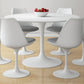 Tulip 48" Fiberglass Dining Table & Chairs 7Pc Set By Modholic | Dining Sets | Modishstore - 2