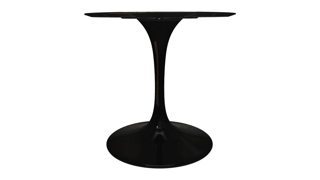Tulip Fiberglass Black Dining Table - 32" Round By Modholic | Dining Tables | Modishstore - 4
