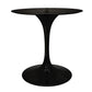 Tulip Fiberglass Black Dining Table - 32" Round By Modholic | Dining Tables | Modishstore - 9
