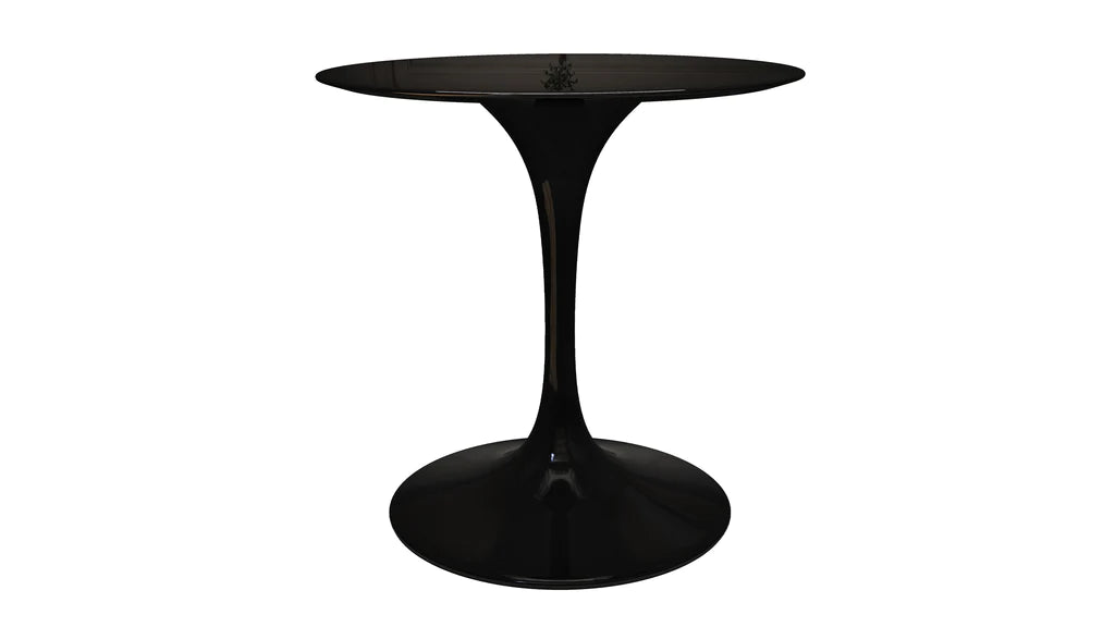 Tulip Fiberglass Black Dining Table - 32" Round By Modholic | Dining Tables | Modishstore - 9
