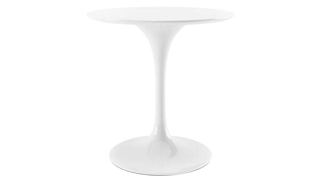Tulip Fiberglass White Dining Table - 32" Round By Modholic | Dining Tables | Modishstore - 2