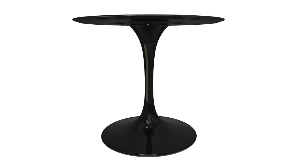 Tulip Fiberglass Black Dining Table - 32" Round By Modholic | Dining Tables | Modishstore - 8