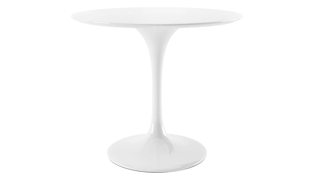 Tulip Fiberglass White Dining Table - 32" Round By Modholic | Dining Tables | Modishstore - 10
