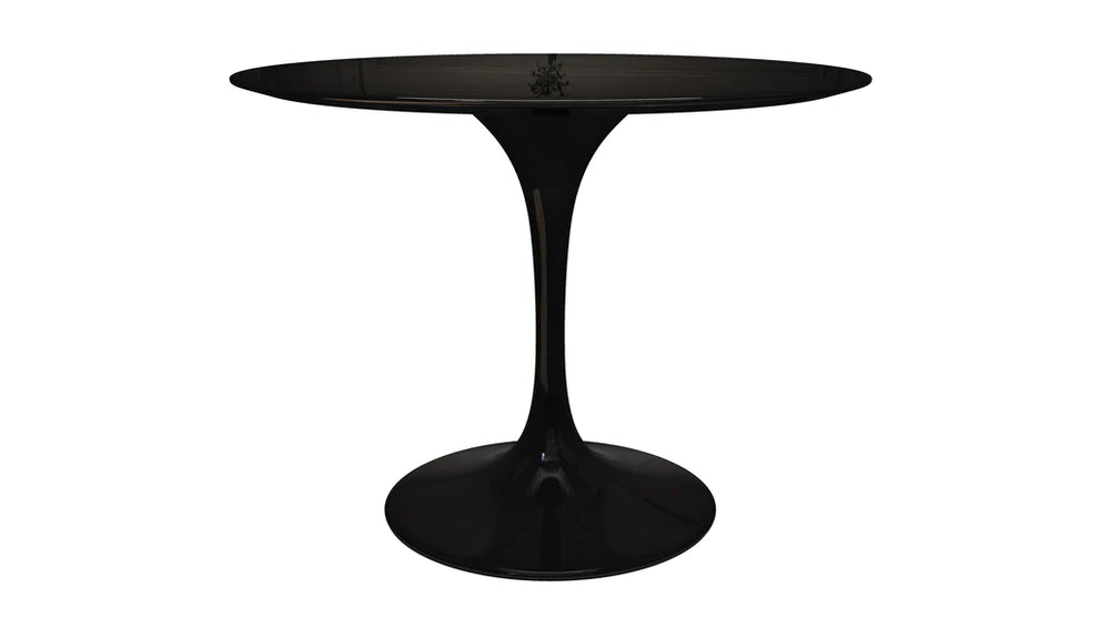 Tulip Fiberglass Black Dining Table - 32" Round By Modholic | Dining Tables | Modishstore - 12
