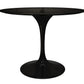 Tulip Fiberglass Black Dining Table - 32" Round By Modholic | Dining Tables | Modishstore - 11