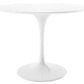 Tulip Fiberglass White Dining Table - 32" Round By Modholic | Dining Tables | Modishstore - 14