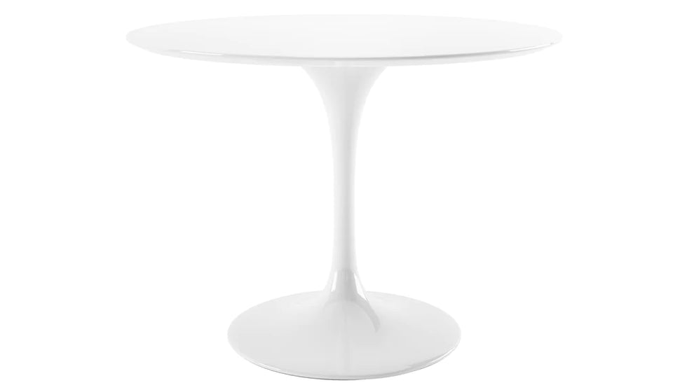 Tulip Fiberglass White Dining Table - 32" Round By Modholic | Dining Tables | Modishstore - 14
