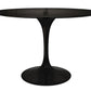 Tulip Fiberglass Black Dining Table - 32" Round By Modholic | Dining Tables | Modishstore - 15