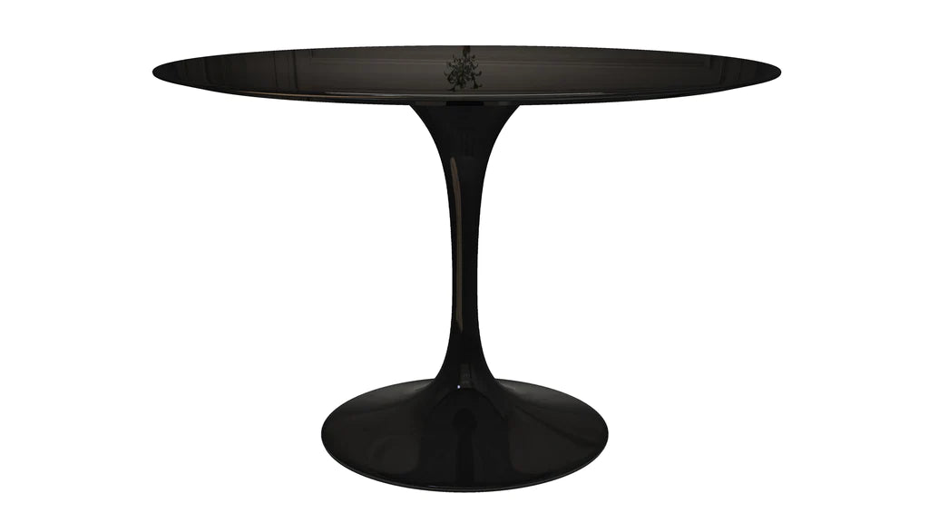 Tulip Fiberglass Black Dining Table - 32" Round By Modholic | Dining Tables | Modishstore - 15