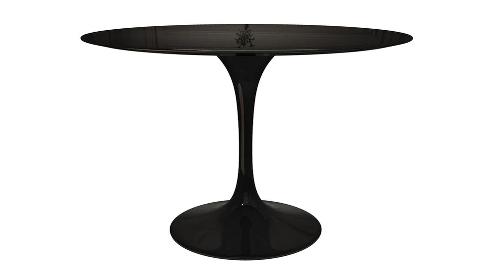 Tulip Fiberglass Black Dining Table - 32" Round By Modholic | Dining Tables | Modishstore - 16