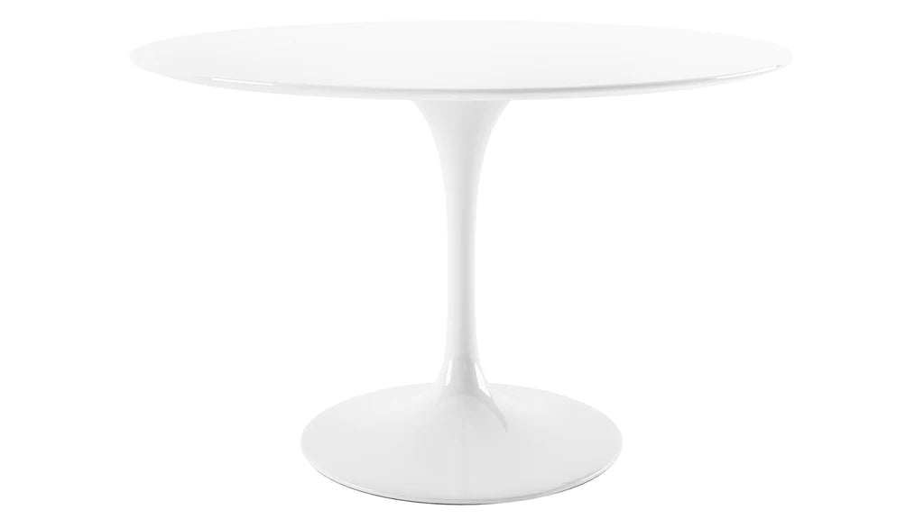 Tulip Fiberglass White Dining Table - 32" Round By Modholic | Dining Tables | Modishstore - 16