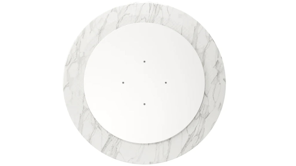 Tulip Marble Dining Table - 32" Round, Black Base By Modholic | Dining Tables | Modishstore - 3
