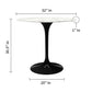 Tulip Marble Dining Table - 32" Round, Black Base By Modholic | Dining Tables | Modishstore - 4