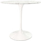 Tulip Marble Dining Table - 32" Round, Black Base By Modholic | Dining Tables | Modishstore - 7