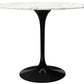 Tulip Marble Dining Table - 42" Round, Black Base By Modholic | Dining Tables | Modishstore - 2