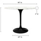 Tulip Marble Dining Table - 42" Round, Black Base By Modholic | Dining Tables | Modishstore - 6