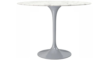 Tulip Marble Dining Table - 42" Round, Black Base By Modholic | Dining Tables | Modishstore - 7
