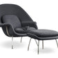 Haven Lounge Chair & Ottoman, Black By Modholic | Lounge Chairs | Modishstore - 9