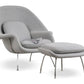 Haven Lounge Chair & Ottoman, Black By Modholic | Lounge Chairs | Modishstore - 11