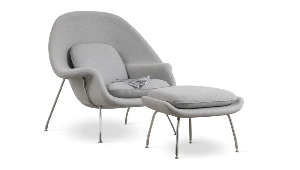 Haven Lounge Chair & Ottoman, Black By Modholic | Lounge Chairs | Modishstore - 11