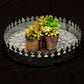 Metallic Round Crown Garden Tray-6