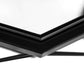 LeisureMod Malibu Modern Octagon Glass Top Coffee Table With Gold Chrome Base | Coffee Tables | Modishstore - 9
