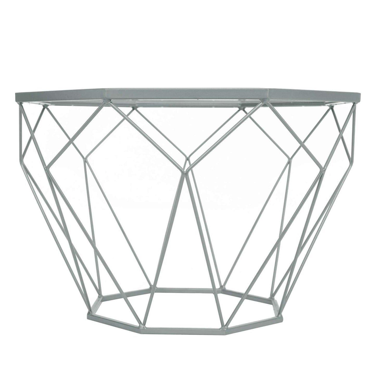 LeisureMod Malibu Modern Octagon Glass Top Coffee Table With Gold Chrome Base | Coffee Tables | Modishstore - 15